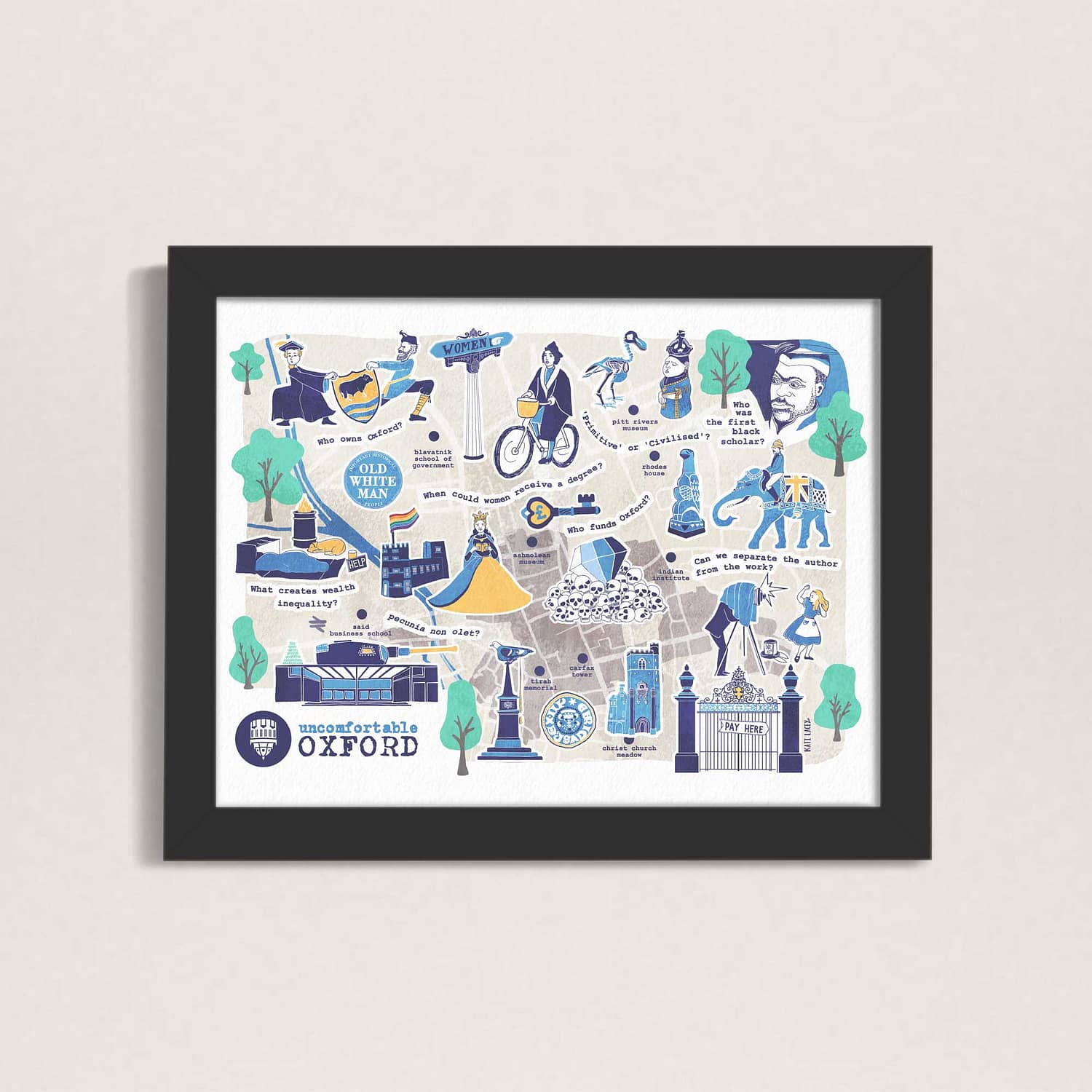 Illustrated-Oxford-Map-Uncomfortable-Oxford-design-by-Kati-Lacey